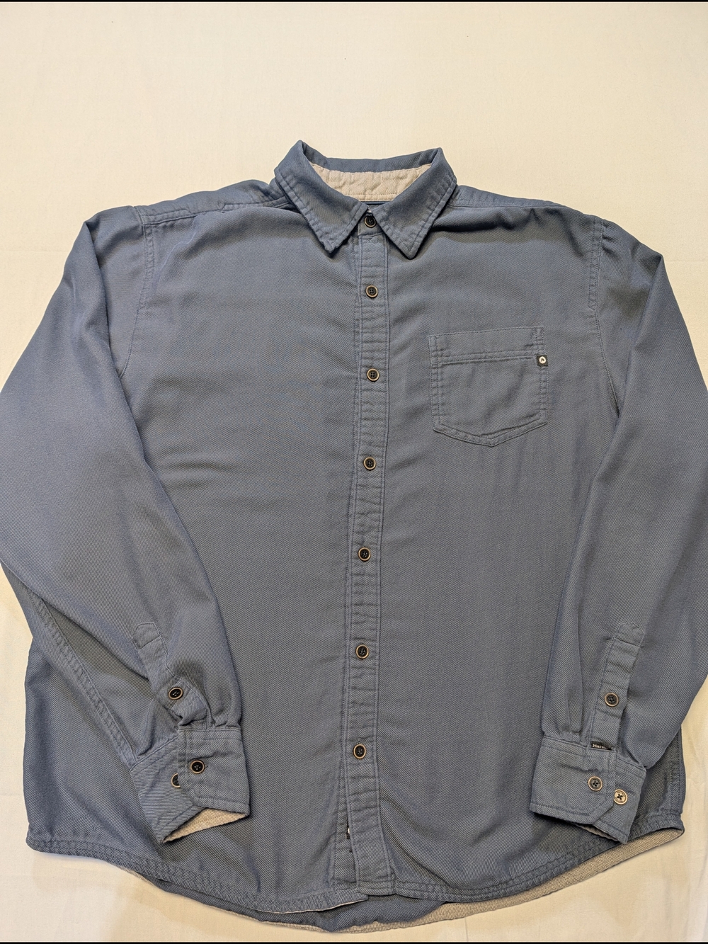 Marmot Shirt Men's XL Blue Long-Sleeve Button-Up Outdoors Hiking Camping